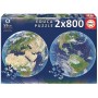 Puzzle Educa Redondo Planeta Tierra de 2 x 800 Piezas Puzzles Educa - 1