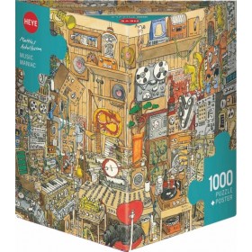 Puzzle Heye Maníaco de la Música de 1000 Piezas Puzzle Heye Maníaco de la Música de 1000 Piezas Heye - 1