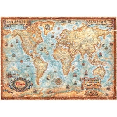 Puzzle Heye Mapa del Mundo de 2000 Piezas Heye - 1