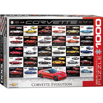 Puzzle Eurographics Evolución del Corvette de 1000 Piezas Eurographics - 1