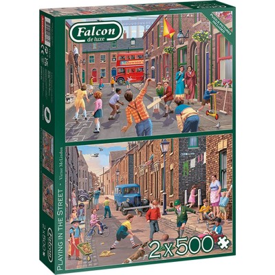 Puzzle Falcon Jugar en la calle de 2 x 500 Piezas Falcon - 1