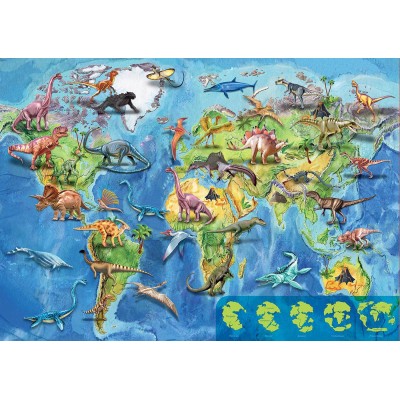 Puzzle Educa Mapa Dinosaurios de 150 Piezas Puzzles Educa - 1