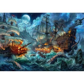 Puzzle Clementoni Batalla Pirata de 6000 Piezas Puzzle Clementoni Batalla Pirata de 6000 Piezas Clementoni - 1