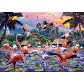 Puzzle Ravensburger Flamencos de 1000 Piezas Puzzle Ravensburger Flamencos de 1000 Piezas Ravensburger - 1