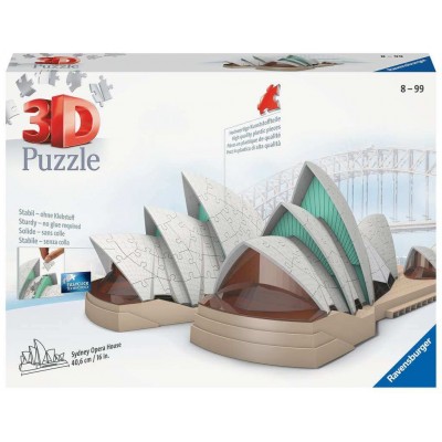 Puzzle 3D Ravensburger Opera House de Sidney de 237 Piezas