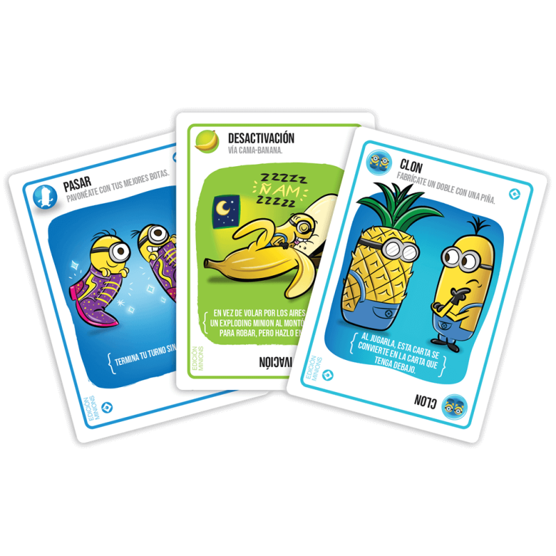 Asmodee Exploding Minions - Gioco Da Tavolo, 2-5 Giocatori, Dai 7 Anni, 15 Minuti, Carte Esplosive E Banana-Dogs