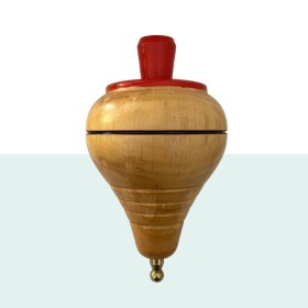 Peonza De Madera Grande Con Moño Peonza De Madera Grande Con Moño Can Cels - 1