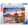 Puzzle Ravensburger Flores de Cerezo del Monte Fuji de 1000 Piezas Ravensburger - 2