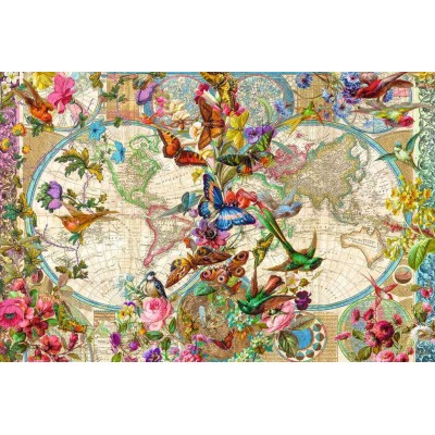 Puzzle Ravensburger Mapa Mundial de Flora y Fauna de 3000 Piezas Ravensburger - 1