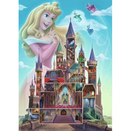 Puzzle Ravensburger Castillos Disney: Aurora Bella Durmiente de 1000 Piezas Ravensburger - 1