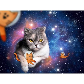 Puzzle Ravensburger Gato en el Espacio de 1500 Piezas Puzzle Ravensburger Gato en el Espacio de 1500 Piezas Ravensburger - 1