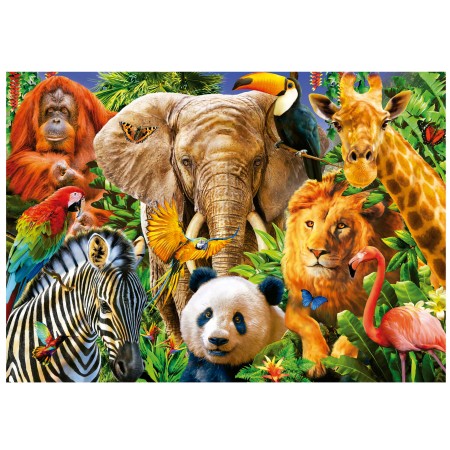 Puzzle Educa Collage de Animales Salvajes de 500 Piezas Puzzles Educa - 1