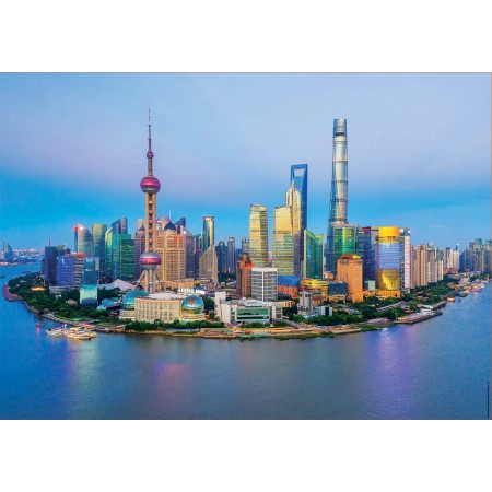 Puzzle Educa Shanghai al Atardecer de 1000 Piezas Puzzles Educa - 1