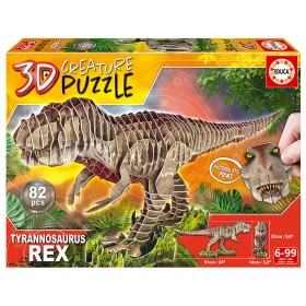 Puzzle 3D Educa Tiranosaurus Rex Creature de 82 Piezas Puzzle 3D Educa Tiranosaurus Rex Creature de 82 Piezas Puzzles Educa - 1