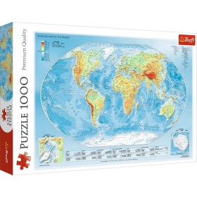 Puzzle Trefl Mapamundi Físico de 1000 Piezas Puzzle Trefl Mapamundi Físico de 1000 Piezas Puzzles Trefl - 1