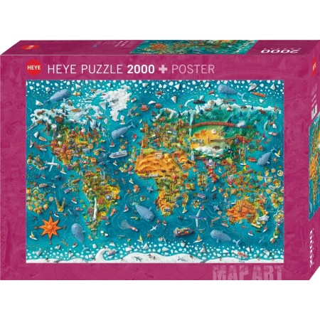Puzzle Heye Mundo en miniatura de 2000 Piezas Heye - 1