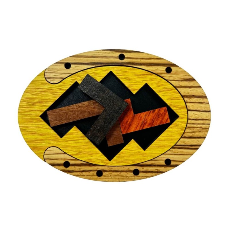 Rompecabezas L: Desafío de Madera Único y Atractivo kubekings