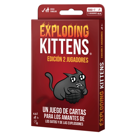 Exploding Kittens Edición 2 Jugadores - Asmodée