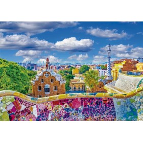 Puzzle Clementoni Parque Güell, Barcelona de 1000 Piezas Puzzle Clementoni Parque Güell, Barcelona de 1000 Piezas Clementoni - 1