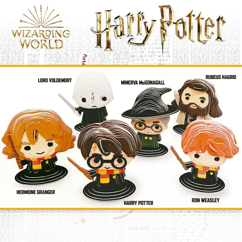 Harry Potter Mini Figuras 3D Wizarding World - Kubekings