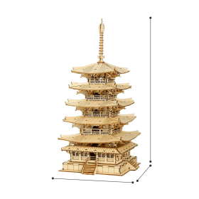 Robotime Pagoda de cinco pisos Robotime Pagoda de cinco pisos Robotime - 1