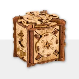Caja secreta de rompecabezas, caja de coleccionista de tesoros de madera  hecha a mano, obra maestra única, hecha en Polonia