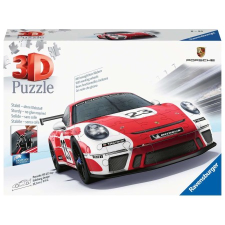Puzzle Ravensburger Porsche 911 GT3 Cup Salzburg 3D 152 Piezas Ravensburger - 1