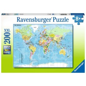 Puzzle Ravensburger Mapa del Mundo XXL de 200 Piezas Puzzle Ravensburger Mapa del Mundo XXL de 200 Piezas Ravensburger - 1