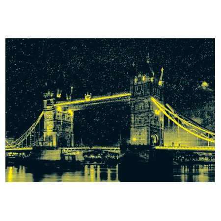 Educa – Puzzle Neon Tower Bridge De 1000 Piezas Con Efecto Luminiscente Y Pegamento Fix Puzzle – A Partir De 14 Años