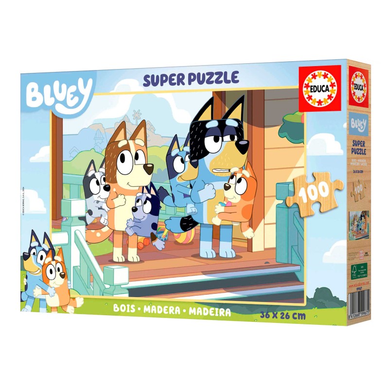 Puzzle Bluey Familiar 100 piezas - ¡Diversión en casa!