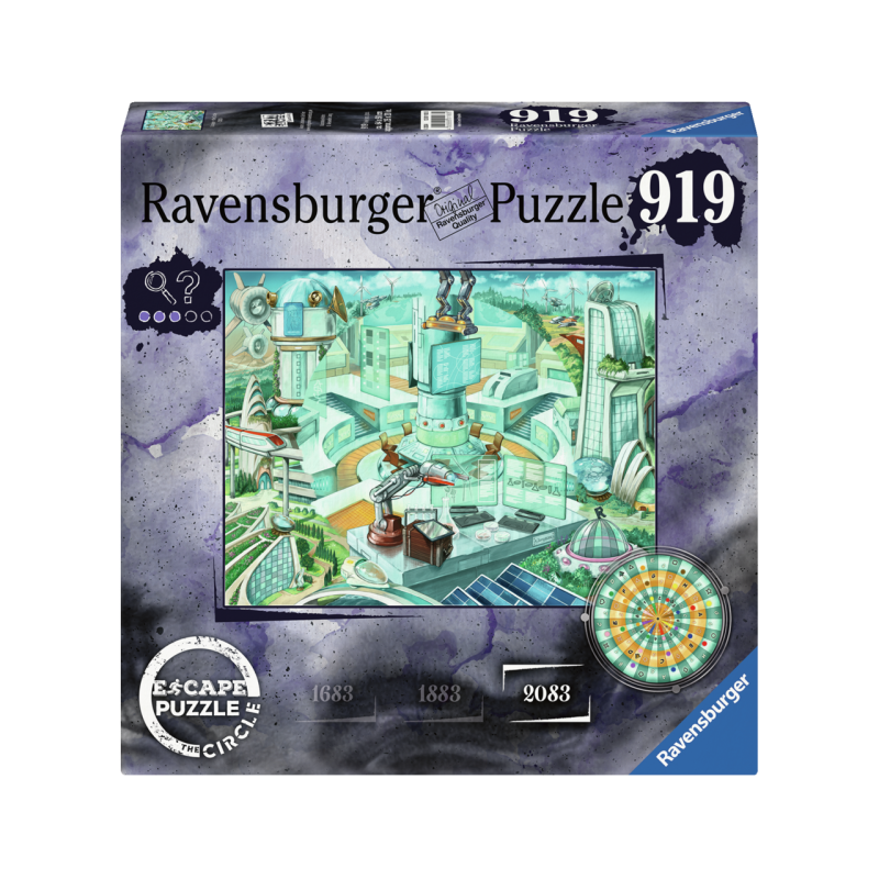 Ravensburger Exit Puzzle The Circle Anno 2083 – 919 Pezzi, Gioco Da Tavolo Misterioso 14+ Anni, Dimensioni 70x50cm - 3
