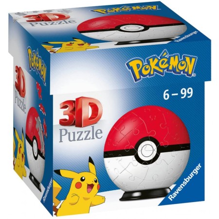 Puzzle 3D Poké Ball Pokémon de 54 Piezas Ravensburger - 1