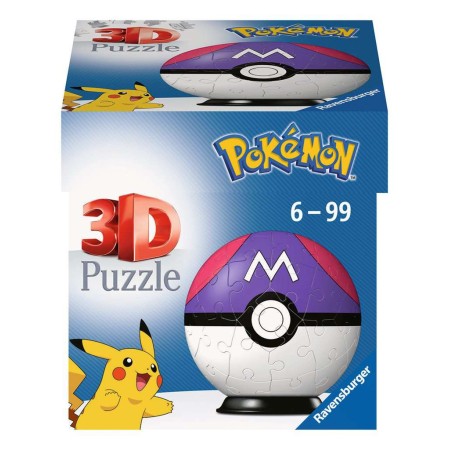 Puzzle Ravensburger 3D Pokemon Masterball 55 Piezas Ravensburger - 1