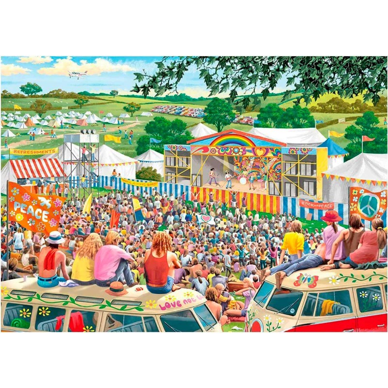 Rompecabezas Tienda De Juguetes 1000 Pz Falcon Escena Retro | Meses Sin