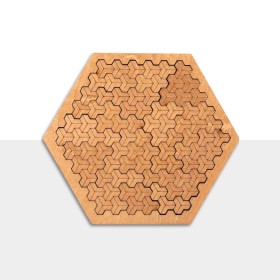 Rompecabezas de Madera Hexagonal - Estilo Geométrico Rompecabezas de Madera Hexagonal - Estilo Geométrico - 1