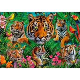 Puzzle Educa La jungla de los Tigres 500 piezas Puzzle Educa La jungla de los Tigres 500 piezas