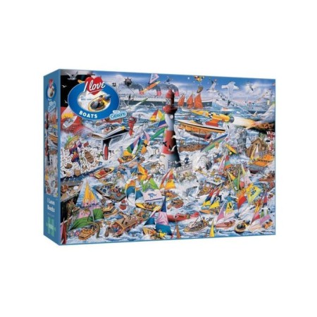 Puzzle Gibsons I Love Barcos de 1000 piezas Gibsons - 1