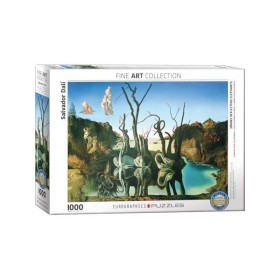 Puzzle Eurographics Cisnes que Reflejan Elefantes de 1000 piezas Puzzle Eurographics Cisnes que Reflejan Elefantes de 1000 piezas - 1
