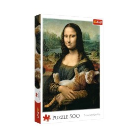 Puzzle Trefl Mona Lisa y Gato de 500 piezas Puzzle Trefl Mona Lisa y Gato de 500 piezas - 1