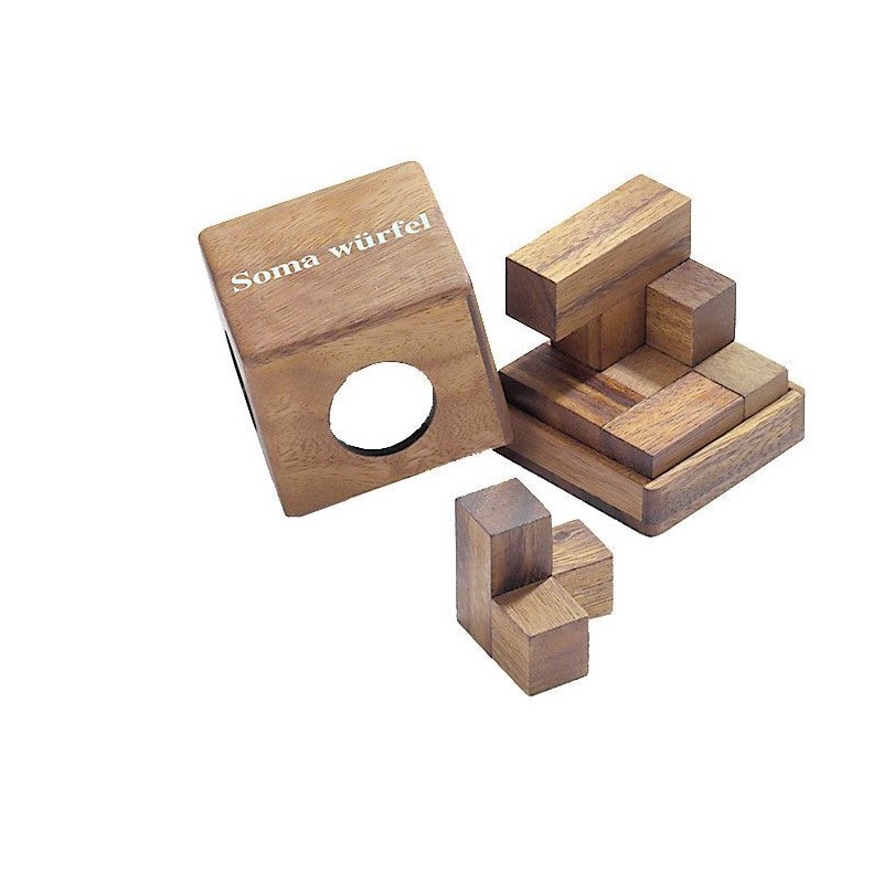 Piezas Cubo Soma De Madera Soma Cube – El Rompecabezas 3D
