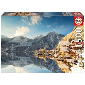 Puzzle Educa Invierno en Hallstatt de 1500 Piezas Puzzles Educa - 1