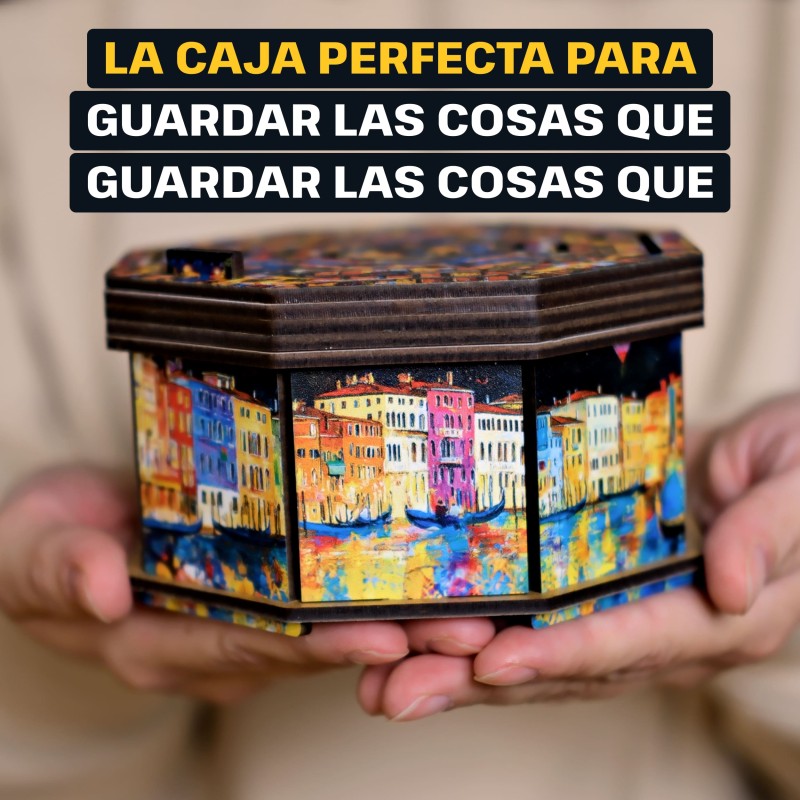 ESC WELT Scatola Labirinto Segreta In Legno 3D: Puzzle Meccanico Con Scomparto Nascosto, Regalo Creativo Per Adulti E Ragazzi - 6