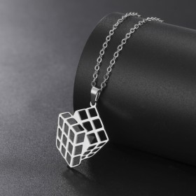 Colgante Cubo de Rubik (Plata) Colgante Cubo de Rubik (Plata) - 1
