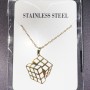 Colgante Cubo de Rubik (Chapado en oro 18K) - 4