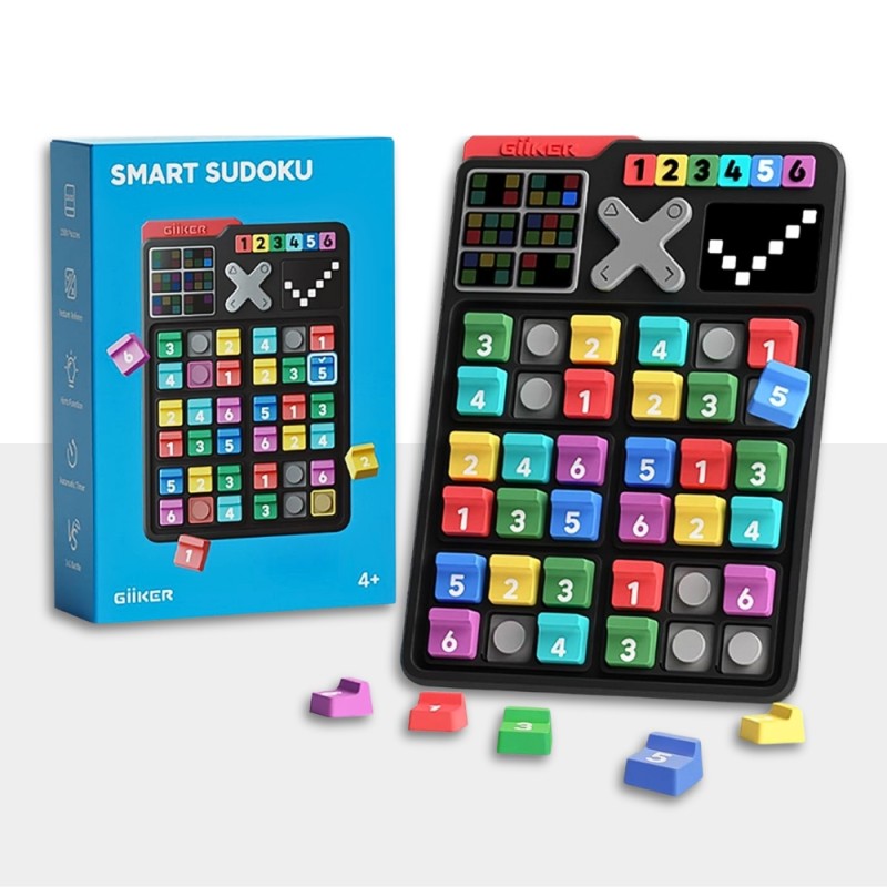 GiiKER Smart Four – Jeu 4 En Ligne 3D Avec IA, Arbitre Intégré, Pour 1 Ou 2 Joueurs Dès 6 Ans – Stratégie Et Voyage