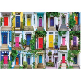 Puzzle Educa Puertas de Notting Hill de 1000 Piezas Puzzle Educa Puertas de Notting Hill de 1000 Piezas