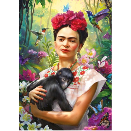 Puzzle Educa Jardin de Frida Kahlo de 1000 Piezas