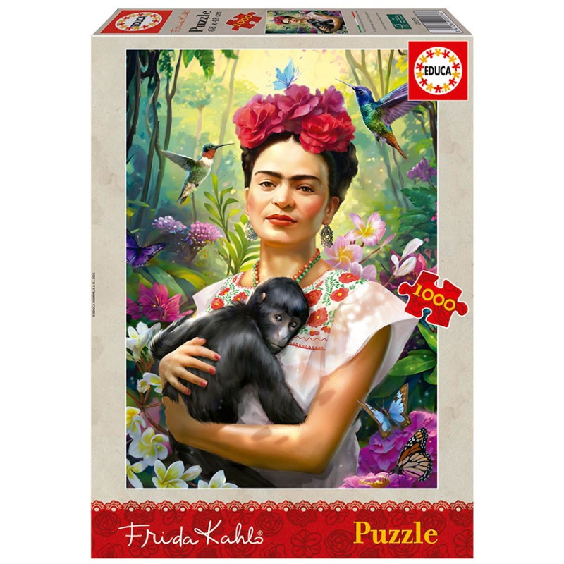 Puzzle Educa Jardín de Frida Kahlo de 1000 Piezas – Arte vivo