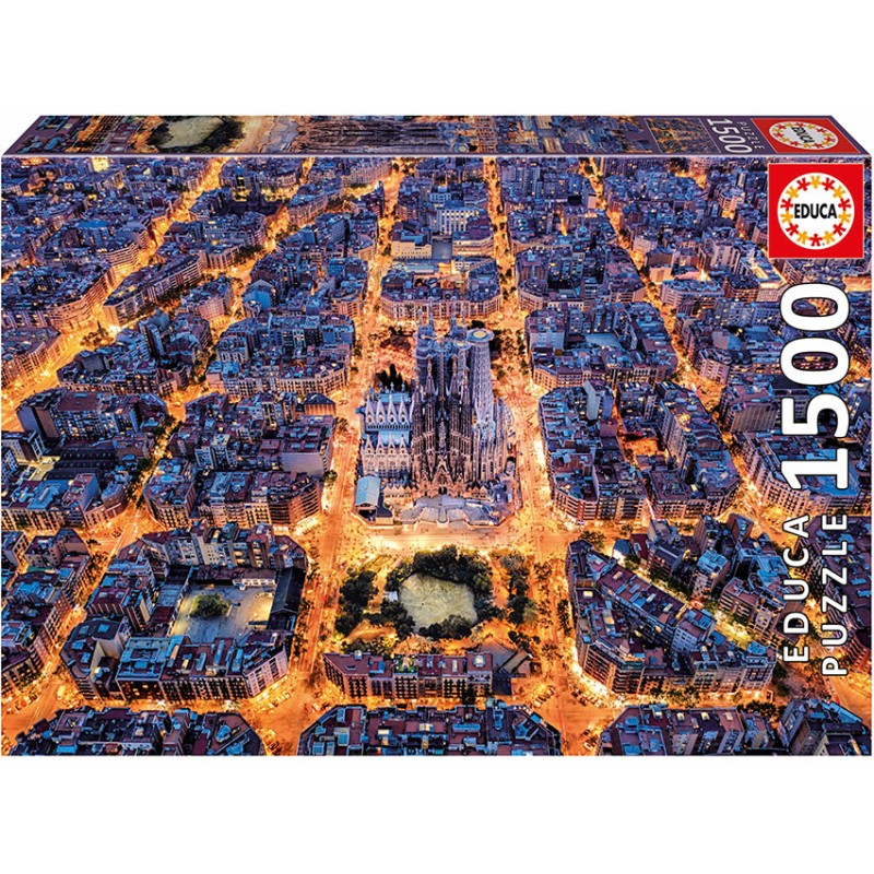 Educa Citypuzzle Barcellona 200 Pezzi – 40x28 Cm, Con Colla Fix Puzzle | Puzzle Per Bambini
