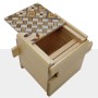Caja Japonesa Yosegi Cube 2 Sun 12 Etapas Agathis Yosegi - 2